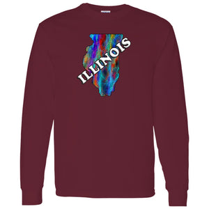 Illinois Long Sleeve State T-Shirt