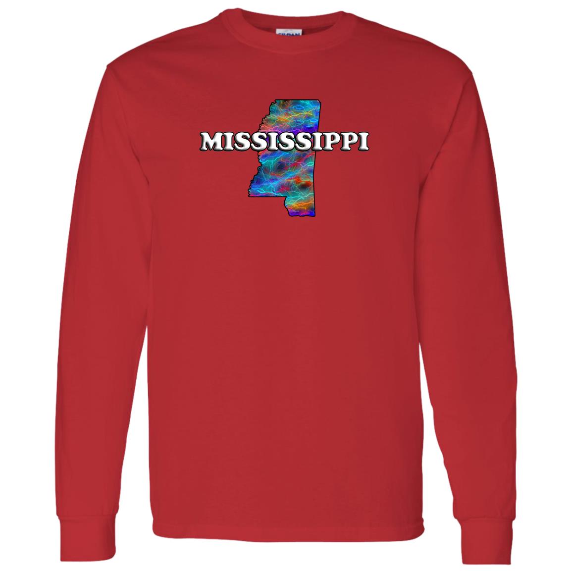 MISSISSIPPI LONG SLEEVE STATE T-SHIRT