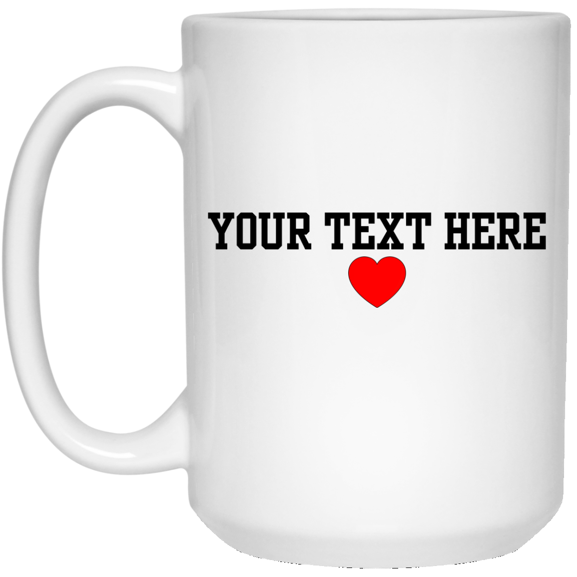 PERSONALIZED HEART MUG