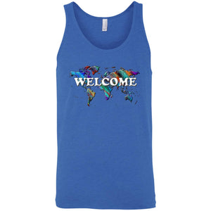 Welcome Sleeveless Unisex Tee