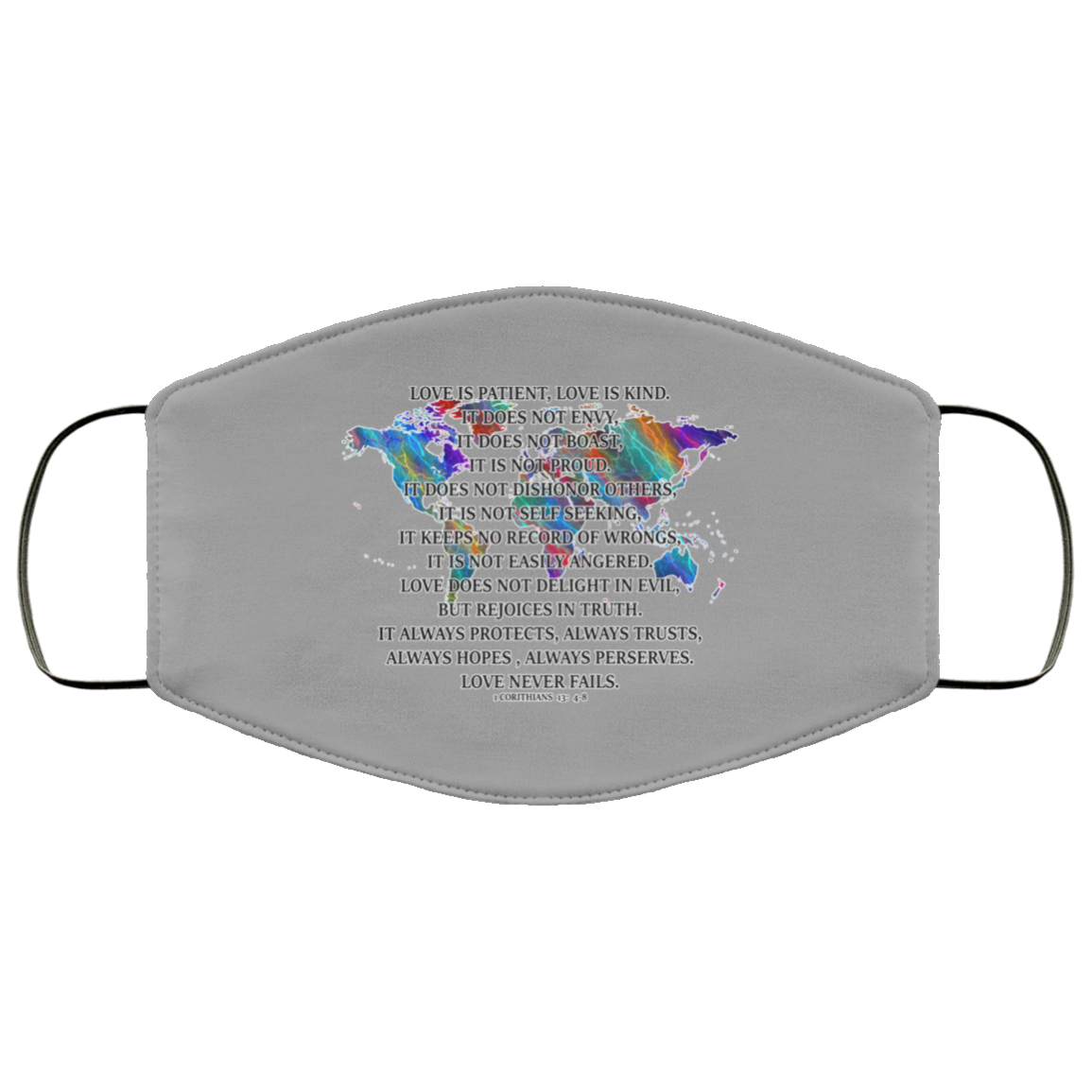 Love Is Patient 2 Layer Protective Mask