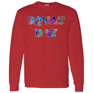 Squat Day Long Sleeve Sport T-Shirt