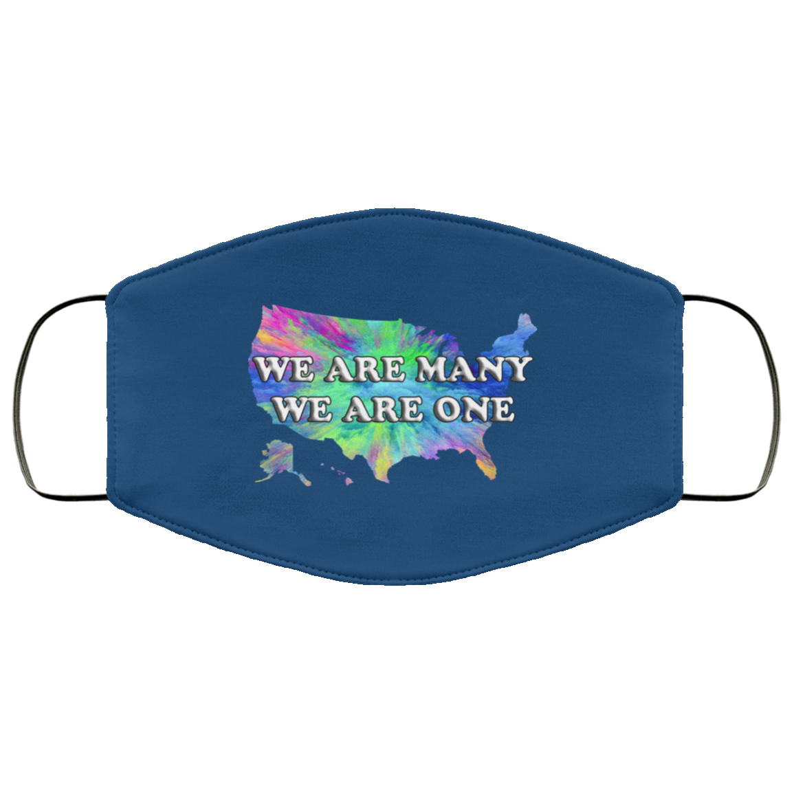 We Are One We Are Many 2 Layer Protective Mask