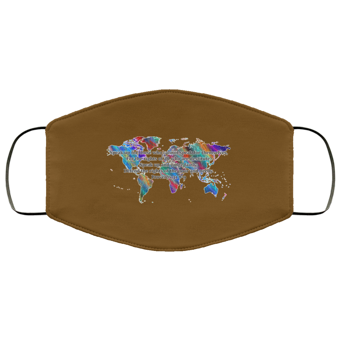 Proverbs 31 8-9 2 Layer Protective Mask