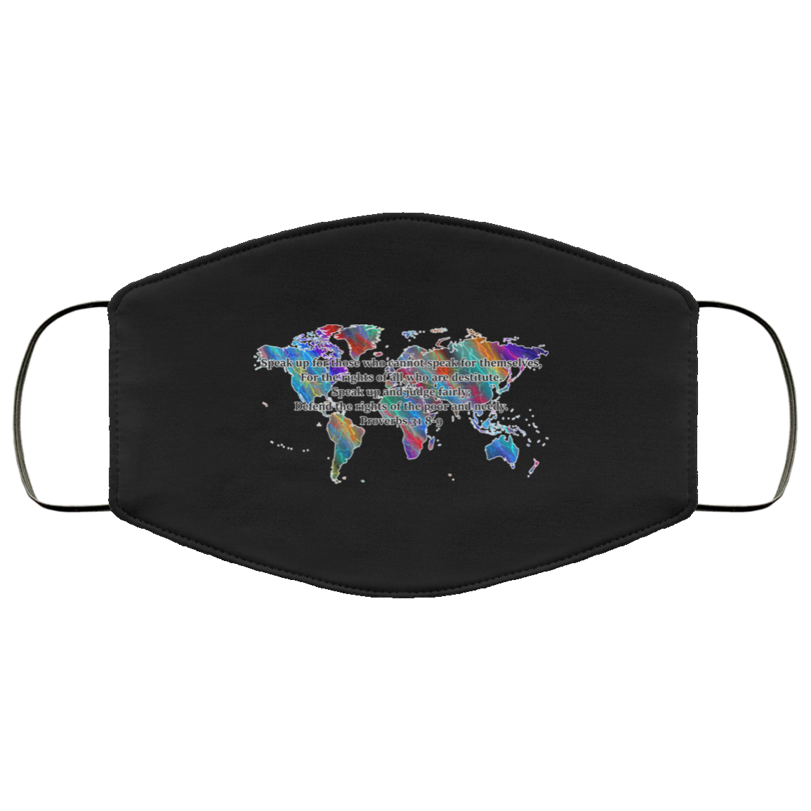 Proverbs 31 8-9 2 Layer Protective Mask