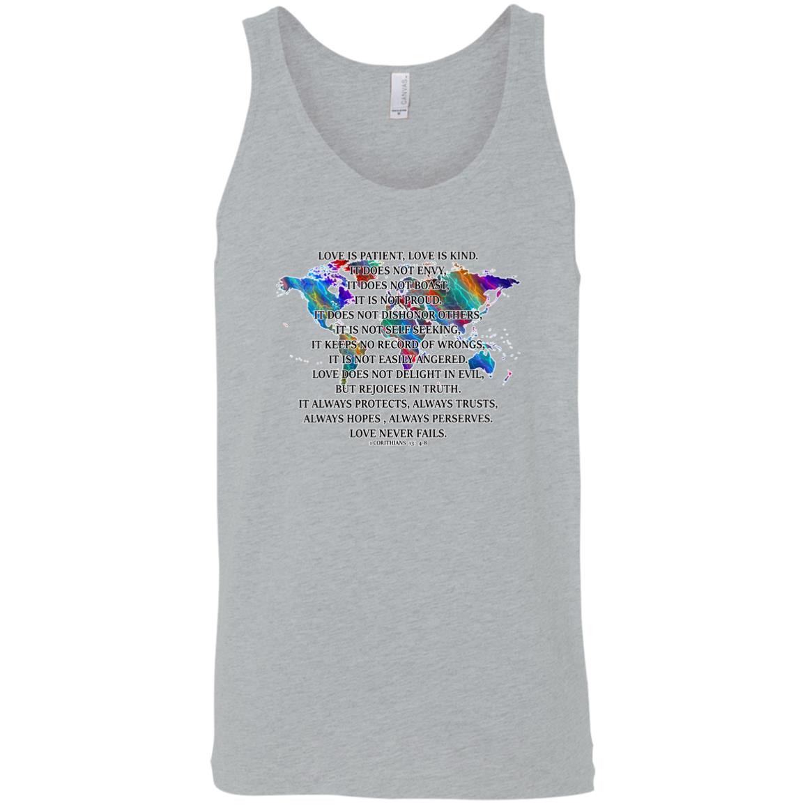 Love is Patient Sleeveless Unisex Tee