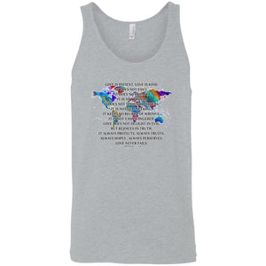 Love is Patient Sleeveless Unisex Tee