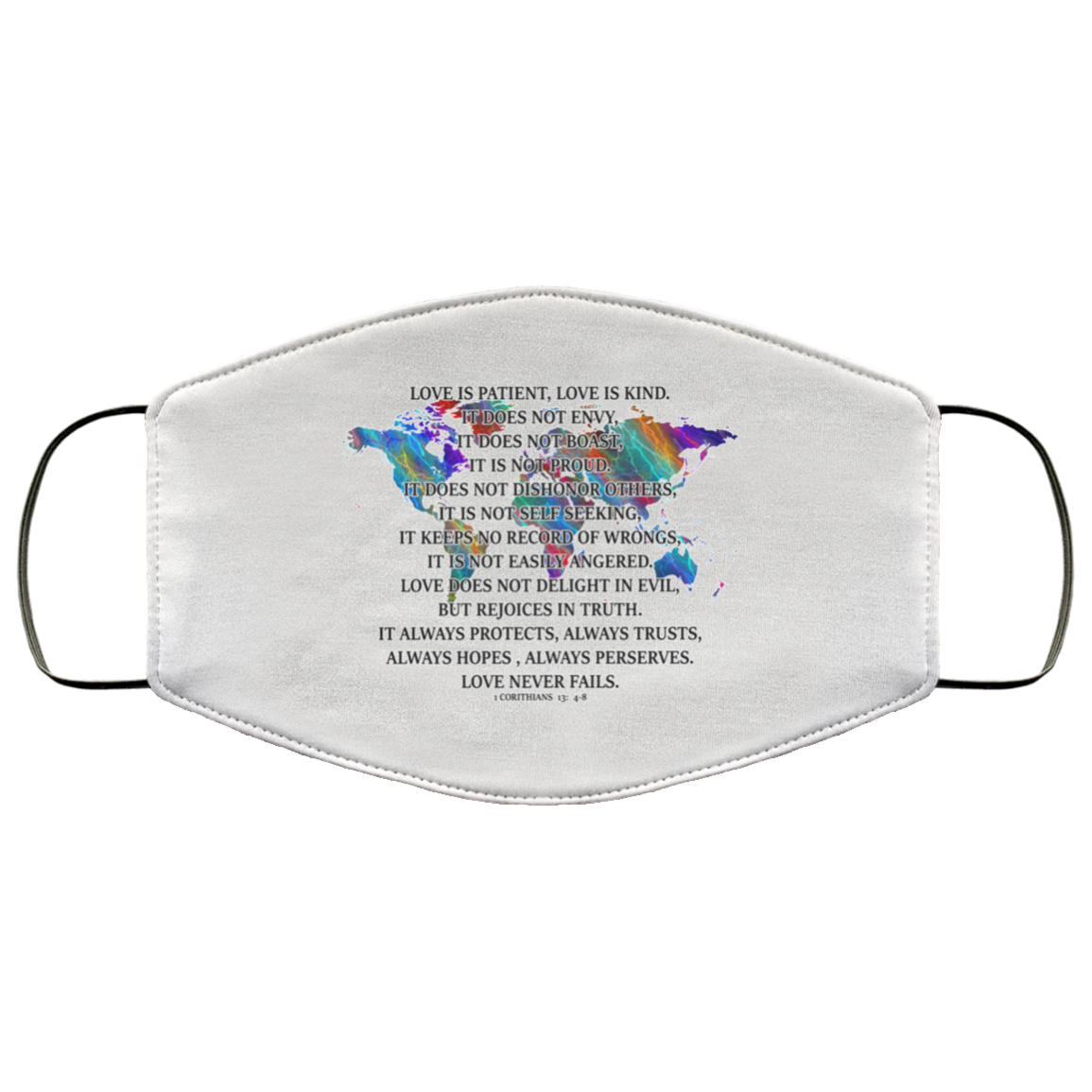 Love Is Patient 2 Layer Protective Mask