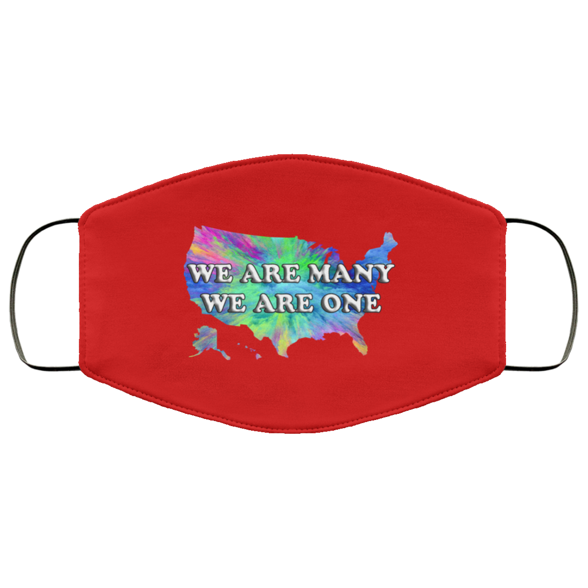 We Are One We Are Many 2 Layer Protective Mask