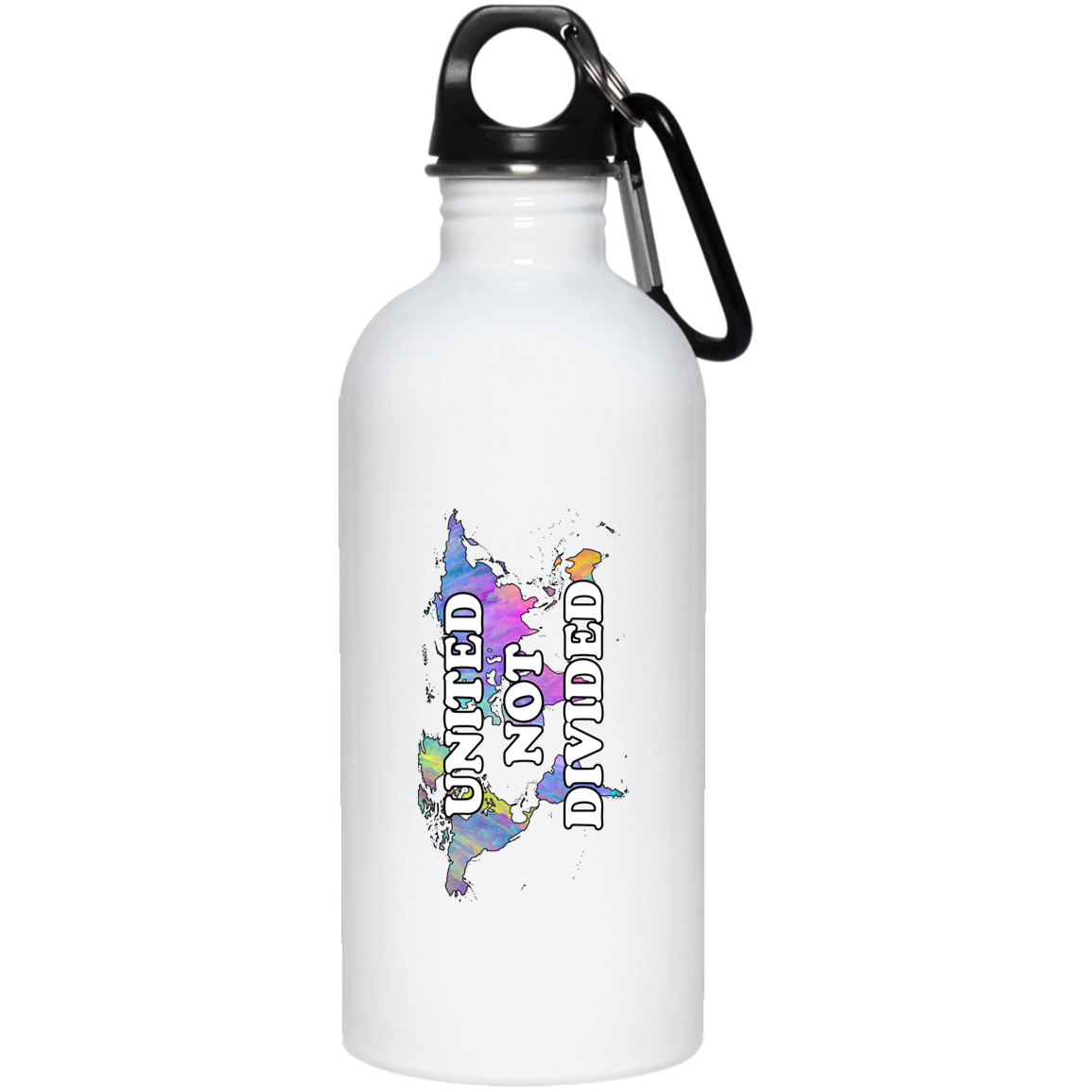 United Not Divided World 20 oz. Stainless Steel Water Bottle