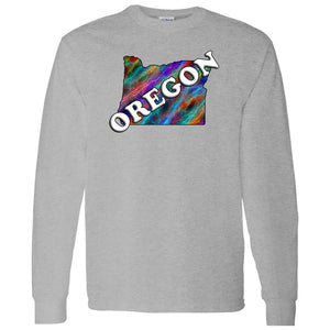 Oregon Long Sleeve State T-Shirt