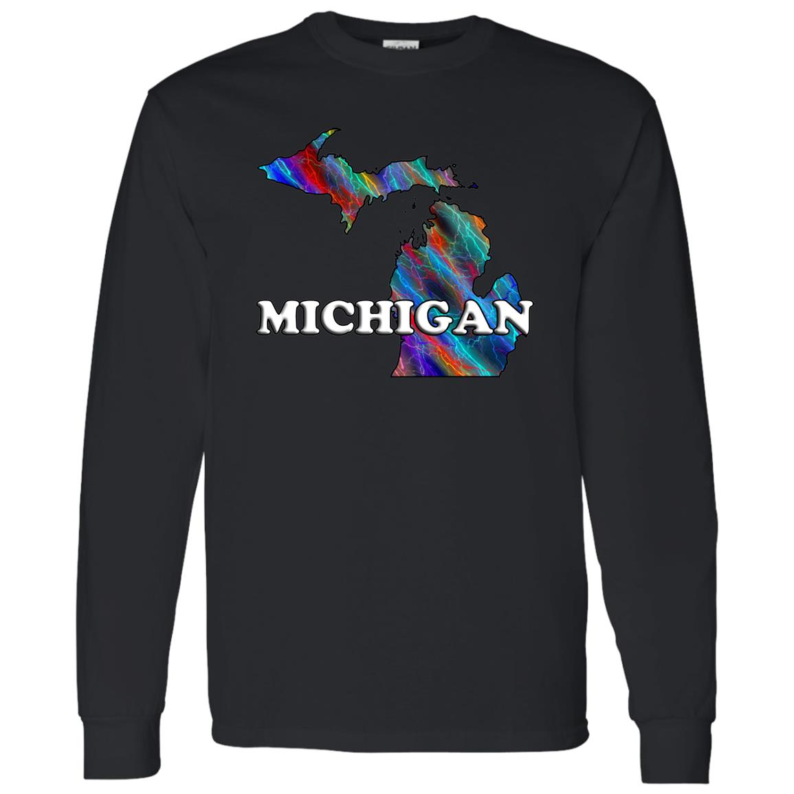 Michigan Long Sleeve State T-Shirt