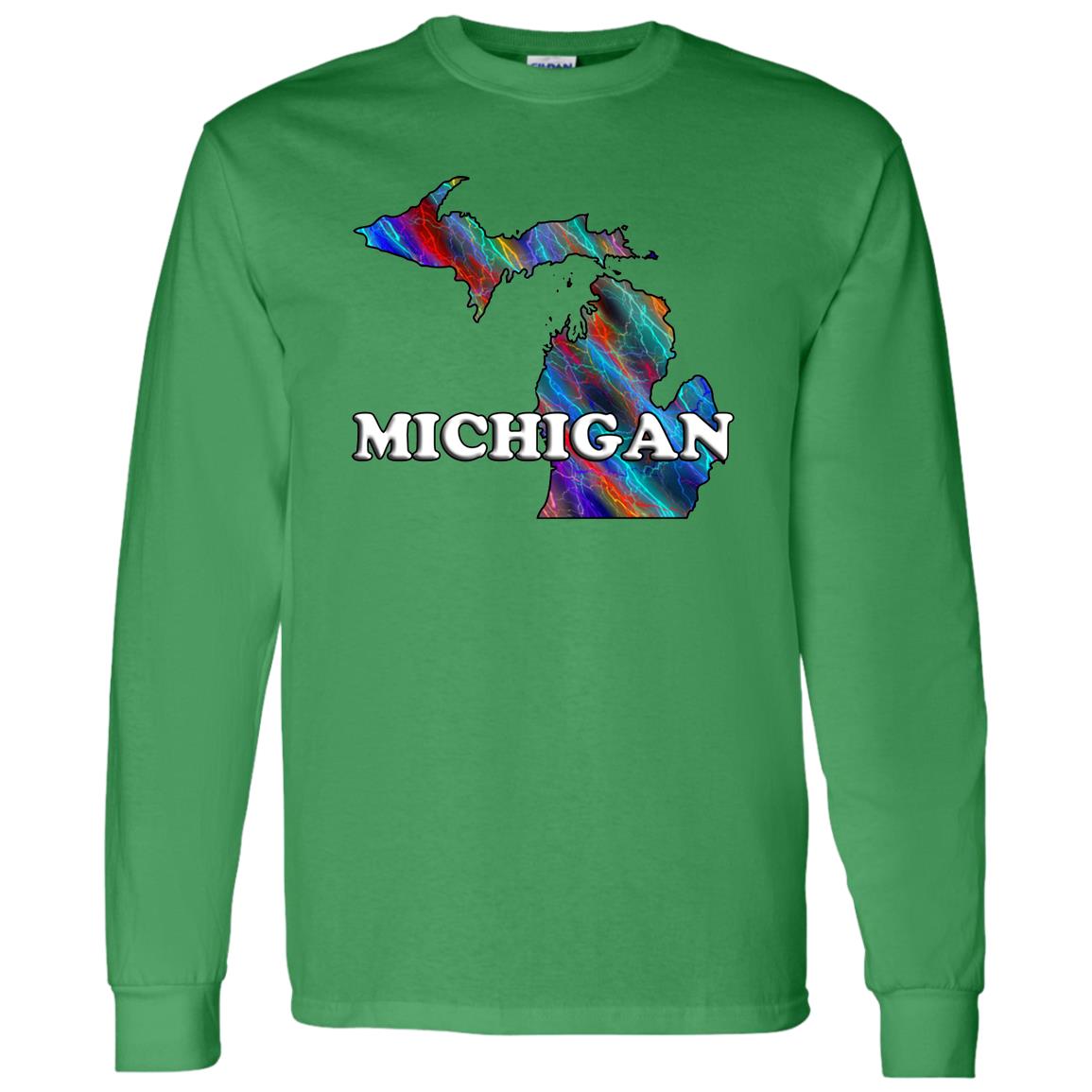 Michigan Long Sleeve State T-Shirt