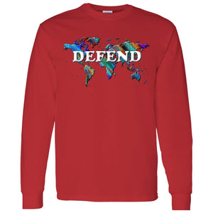 Defend Long Sleeve Statement T-Shirt