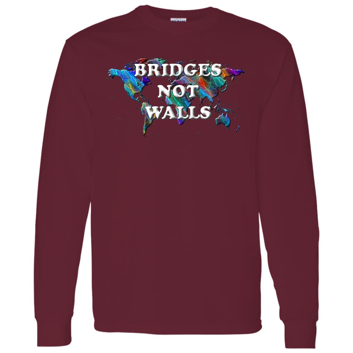 Bridges Not Walls Long Sleeve T-Shirt