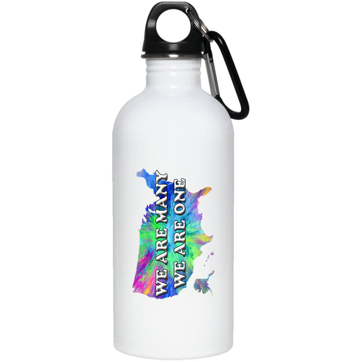 We Are Many We Are One (USA) 20 oz. Stainless Steel Water Bottle