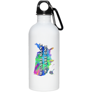We Are Many We Are One (USA) 20 oz. Stainless Steel Water Bottle