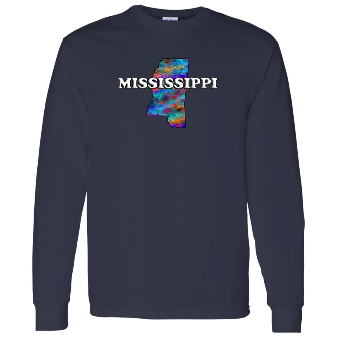 MISSISSIPPI LONG SLEEVE STATE T-SHIRT