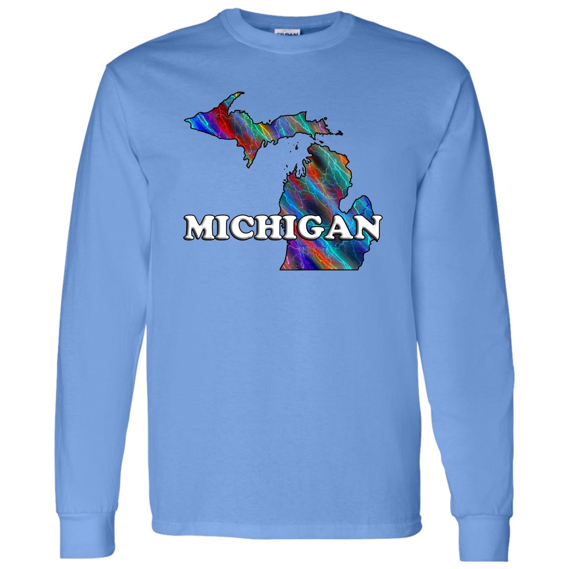 Michigan Long Sleeve State T-Shirt
