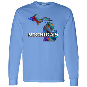 Michigan Long Sleeve State T-Shirt