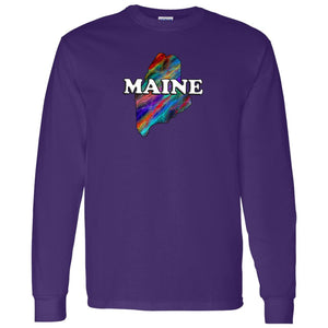 Maine Long Sleeve State T-Shirt